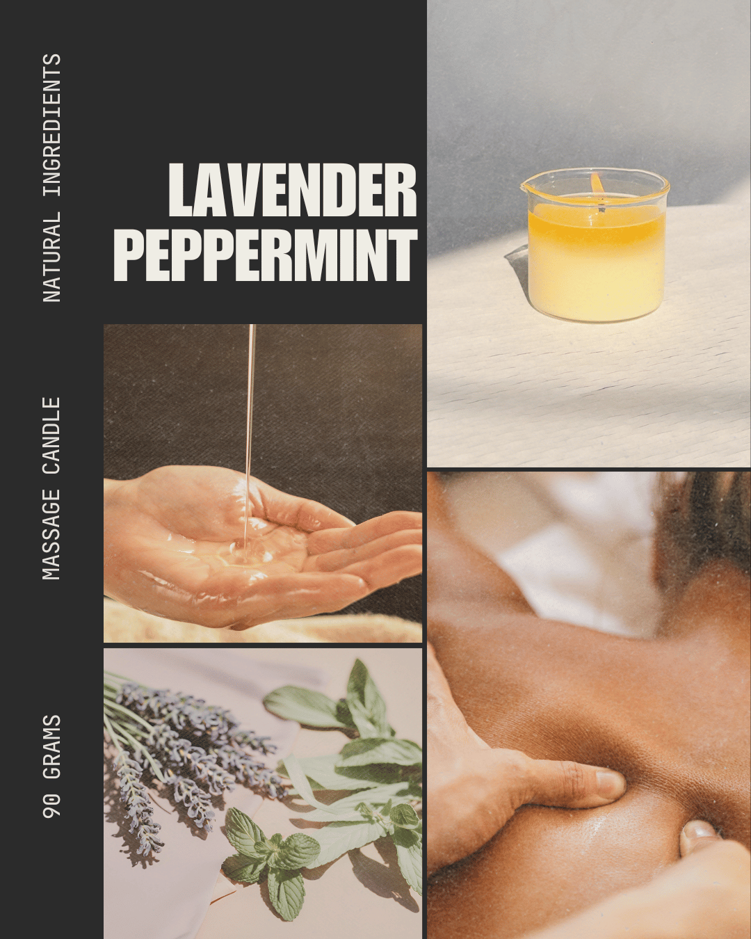 Unscented Massage Candle