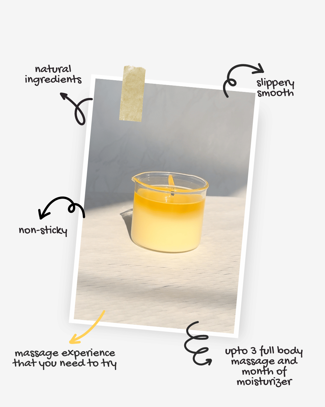 Unscented Massage Candle