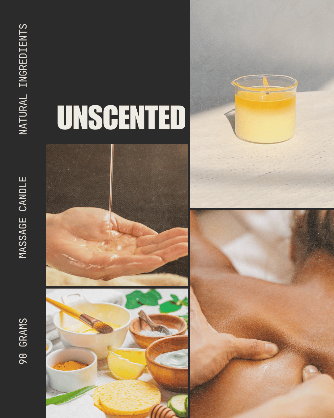 Unscented Massage Candle